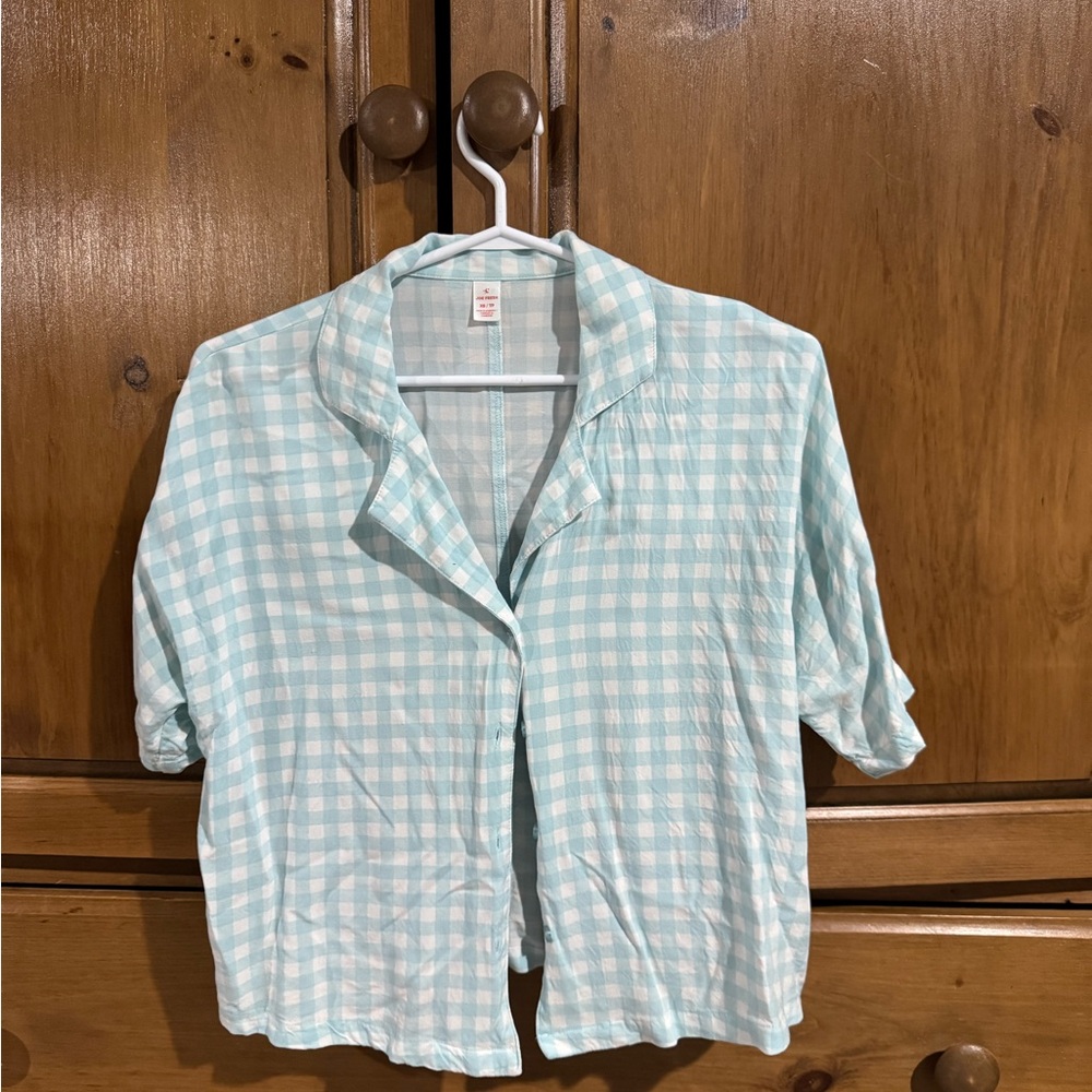 Light Blue plaid lounge set